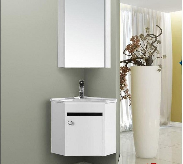 Mẫu chậu lavabo đẹp đặt góc